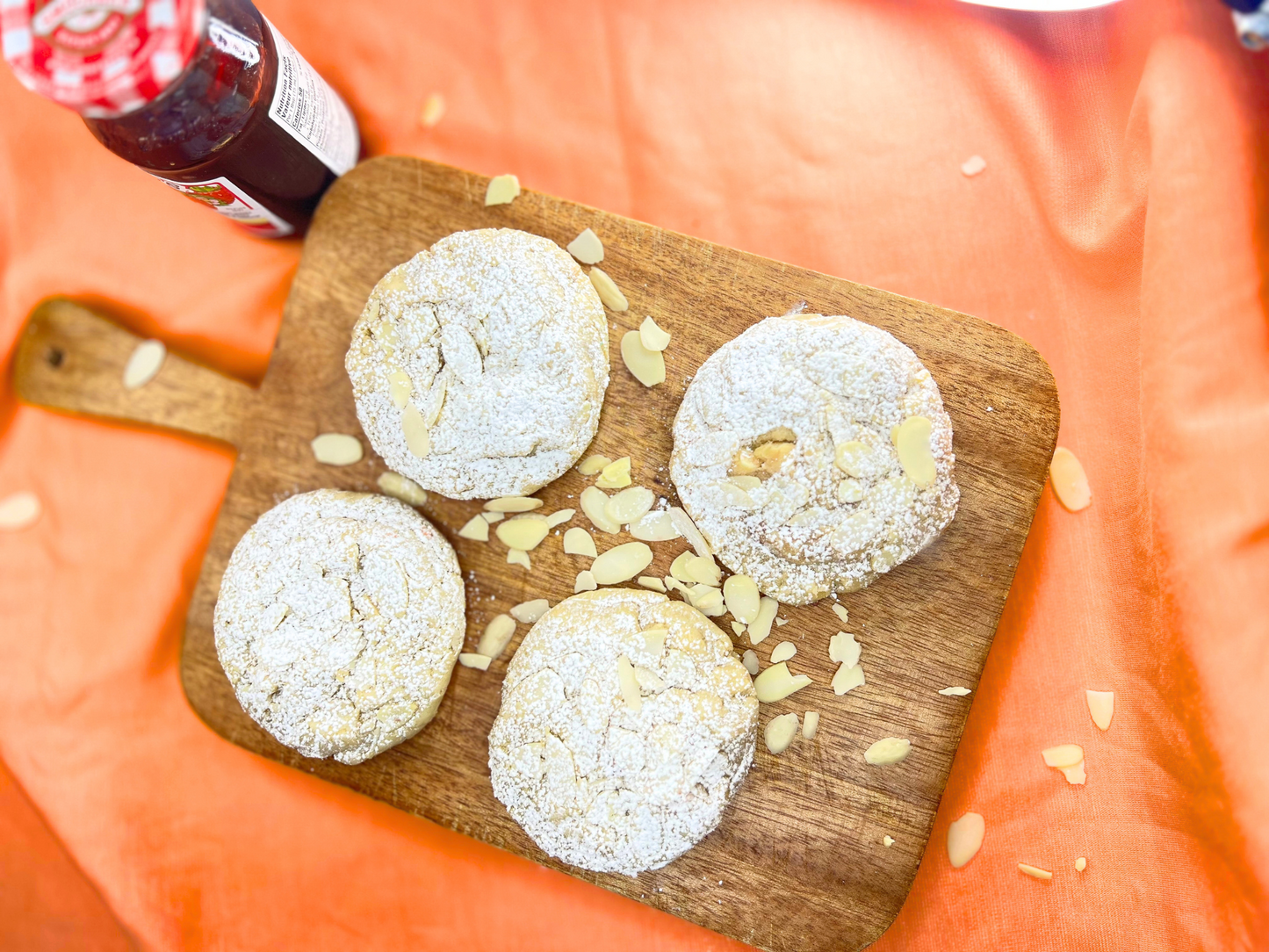 Almond Raspberry Chunky Cookies