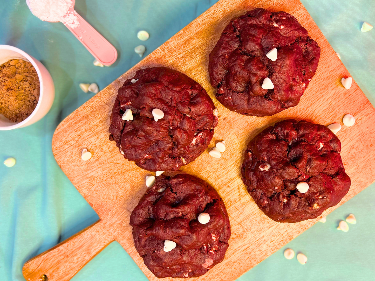 Red Velvet Chunky Cookies