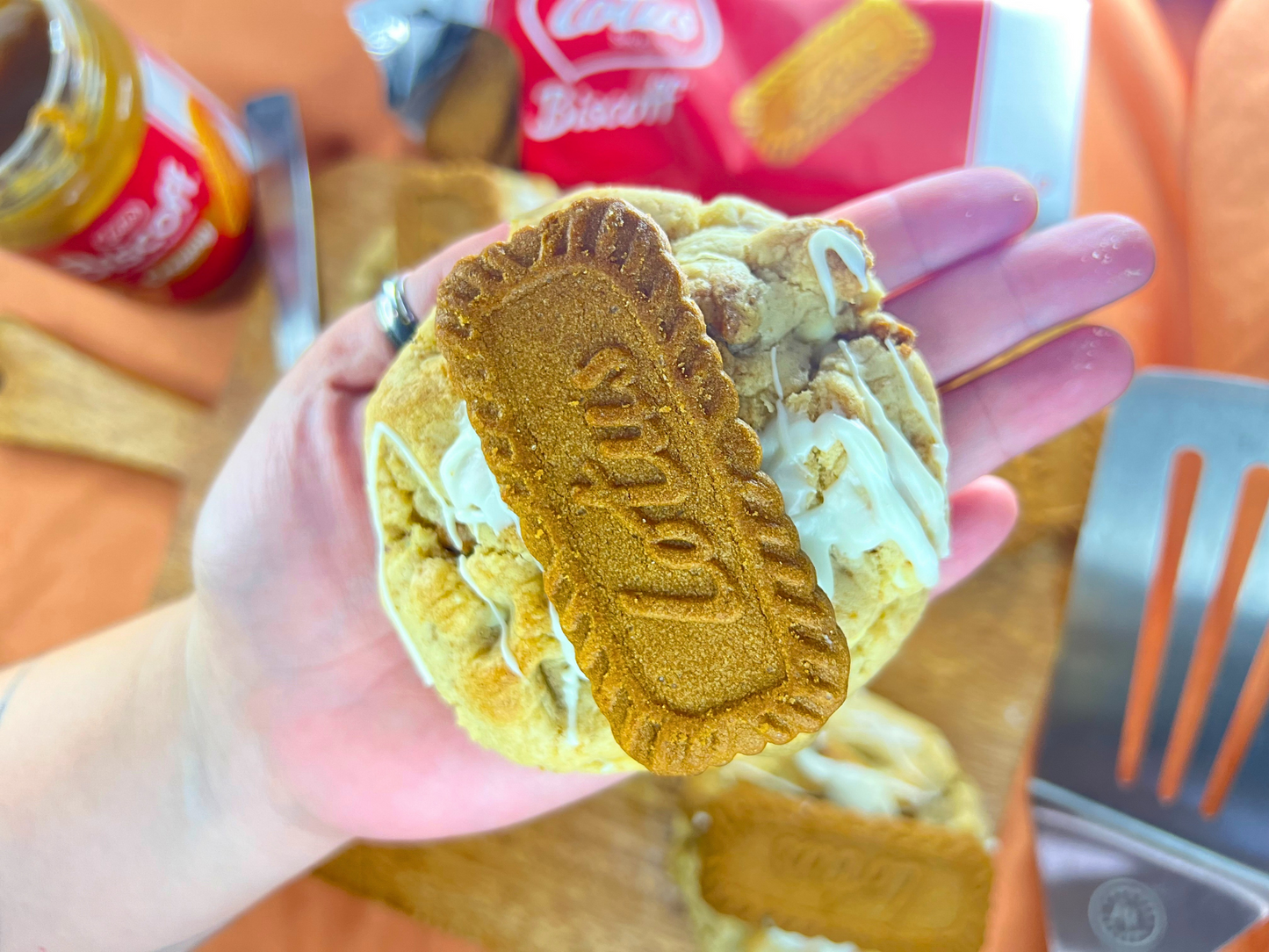 Biscoff Overload Chunky Cookies