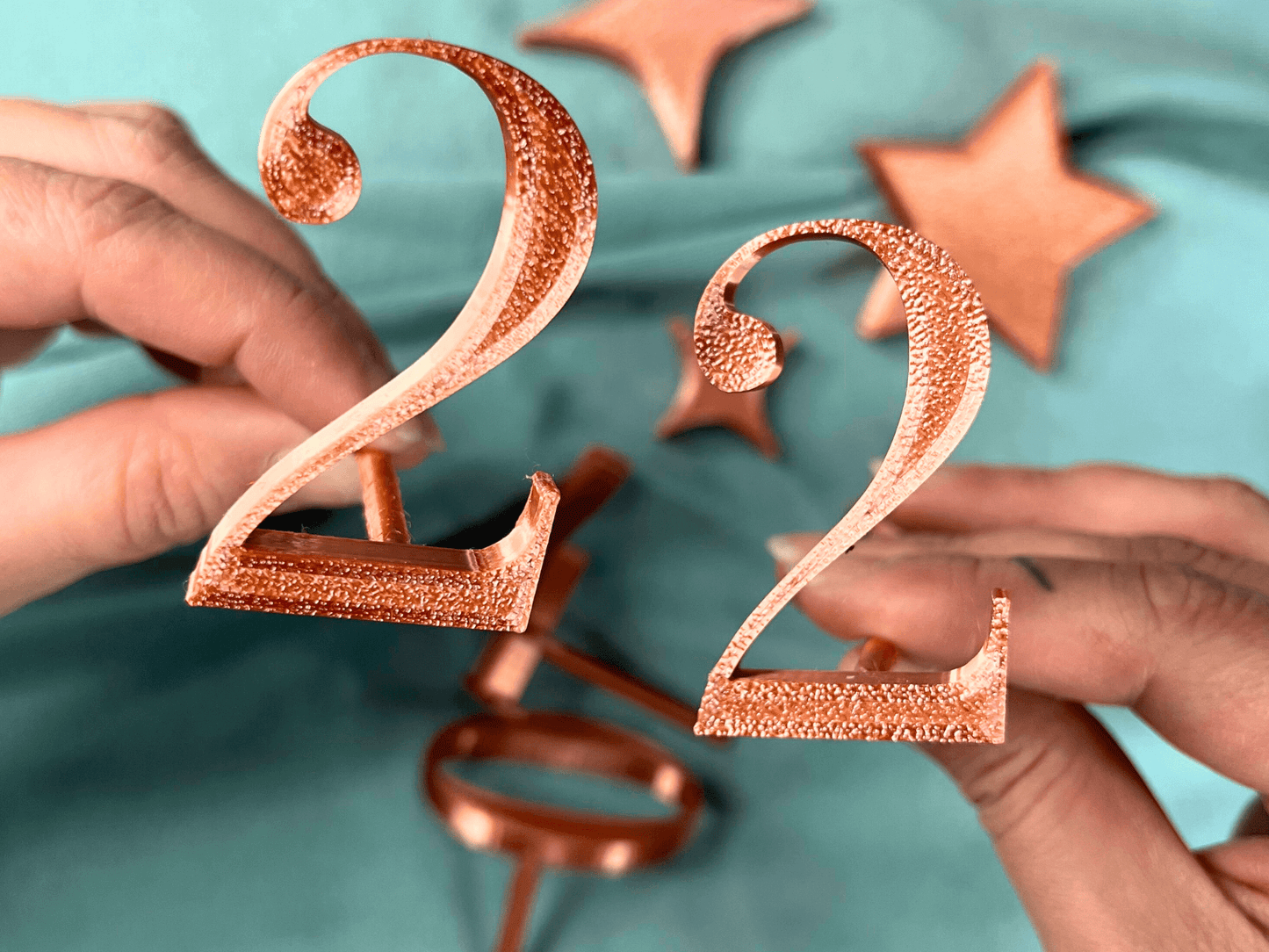 Numbers Cake Topper